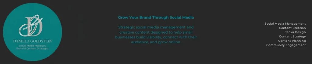 Daniela Goldstein – Social Media Manager and Brand & Content Strategist