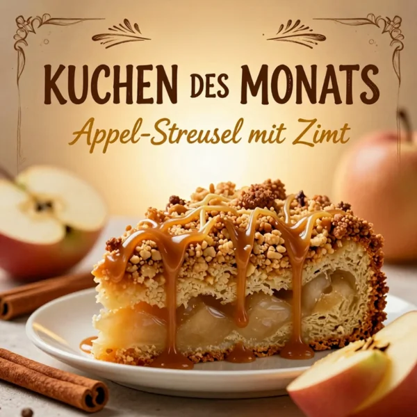 Kaffee & Knupper cake of the month – apple crumble cake with cinnamon